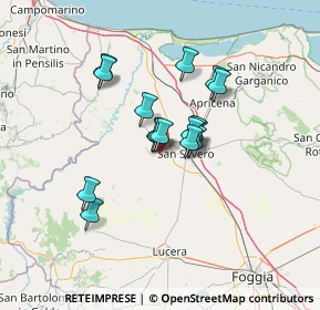 Mappa Via Nunzio Carretta, 71017 Torremaggiore FG, Italia (10.28313)