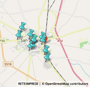 Mappa Km 0, 71016 San Marco in Lamis FG, Italia (1.39636)