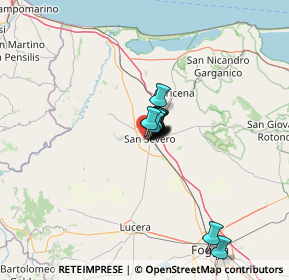 Mappa Viale Castellana, 71016 San Severo FG, Italia (6.80333)