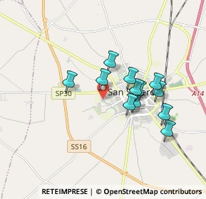 Mappa Viale Castellana, 71016 San Severo FG, Italia (1.54333)