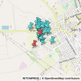 Mappa Viale Castellana, 71016 San Severo FG, Italia (0.25)