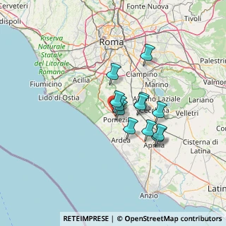 Mappa Via Pontina km 27+800, 00071 Pomezia RM, Italia (10.01833)