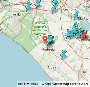 Mappa Via Pontina km 27+800, 00071 Pomezia RM, Italia (9.7665)
