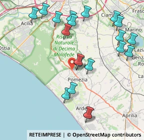 Mappa Via Pontina km 27+800, 00071 Pomezia RM, Italia (9.867)