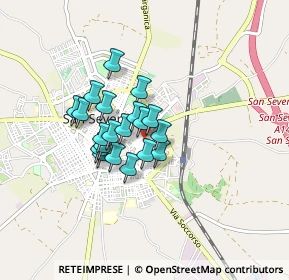 Mappa Via Antonio Morigerato, 71016 San Severo FG, Italia (0.5925)