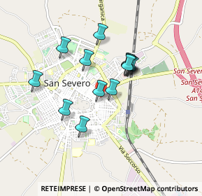 Mappa Via Mercurio, 71016 San Severo FG, Italia (0.75154)