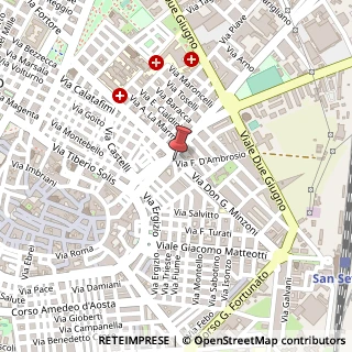 Mappa Via Mercurio,  7, 71016 San Severo, Foggia (Puglia)