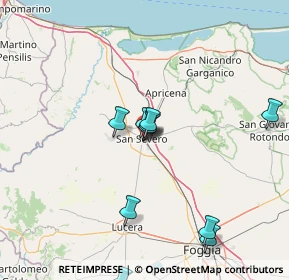 Mappa Via Antonio Morigerato, 71016 San Severo FG, Italia (18.09909)