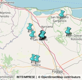 Mappa Via Antonio Morigerato, 71016 San Severo FG, Italia (9.08143)