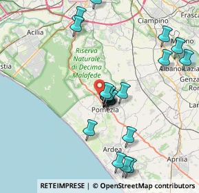 Mappa Presso palestra judokan, 00071 Pomezia RM, Italia (8.279)