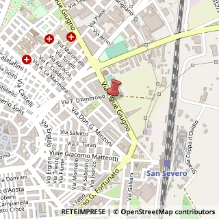 Mappa Viale due Giugno, 463, 71016 San Severo, Foggia (Puglia)