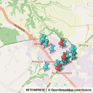 Mappa Via Busto Arsizio, 00071 Pomezia RM, Italia (1.0185)