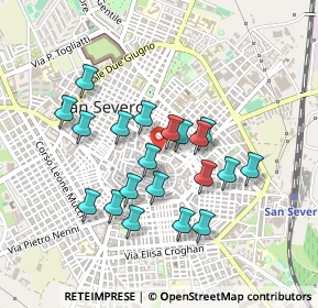 Mappa Piazza Aldo Moro, 71016 San Severo FG, Italia (0.4185)