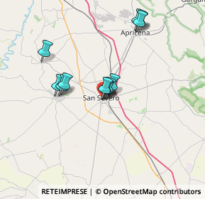 Mappa Via M. R. Imbriani Poerio, 71016 San Severo FG, Italia (6.41636)