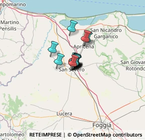 Mappa Via San Giuseppe, 71016 San Severo FG, Italia (4.41786)