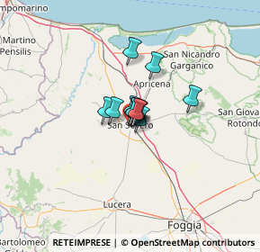 Mappa Via Francesco de Sanctis, 71016 San Severo FG, Italia (5.05833)