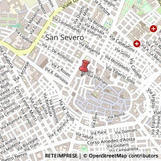 Mappa Piazza San Francesco D'Assisi, 48, 71016 San Severo, Foggia (Puglia)