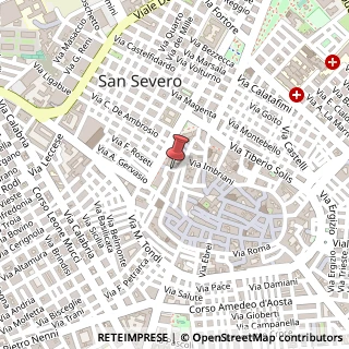 Mappa Piazza S. Francesco, 71016 San severo FG, Italia, 71016 San Severo, Foggia (Puglia)