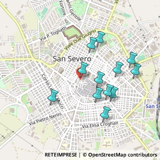 Mappa Piazza San Francesco D'Assisi, 71016 San Severo FG, Italia (0.48833)