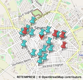 Mappa Vico Fabbri, 71016 San Severo FG, Italia (0.413)