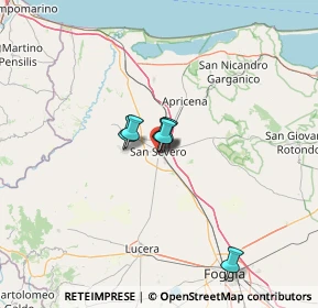 Mappa Via Fratelli Bandiera, 71016 San Severo FG, Italia (30.83)