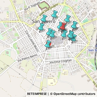 Mappa Via Croce Santa, 71016 San Severo FG, Italia (0.48125)