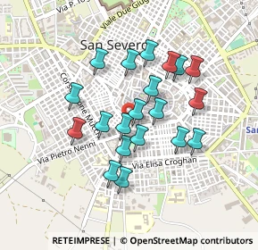 Mappa Via Fratelli Bandiera, 71016 San Severo FG, Italia (0.395)