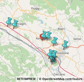 Mappa Via Madonna degli Angeli, 03013 Ferentino FR, Italia (7.91818)
