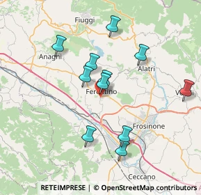 Mappa Via Madonna degli Angeli, 03013 Ferentino FR, Italia (7.14273)