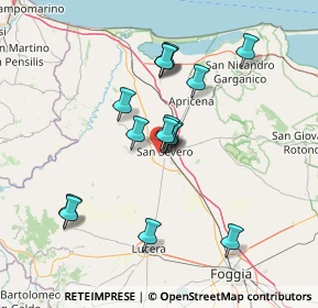 Mappa Via Alberto de Falco, 71016 San Severo FG, Italia (13.498)