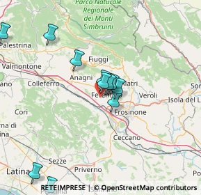 Mappa Via Tofe Vado del Cerro, 03013 Ferentino FR, Italia (18.86154)