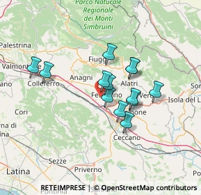 Mappa Via Tofe Vado del Cerro, 03013 Ferentino FR, Italia (11.14154)