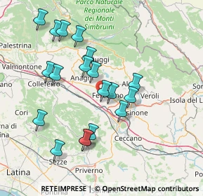 Mappa Via Tofe Vado del Cerro, 03013 Ferentino FR, Italia (15.42263)