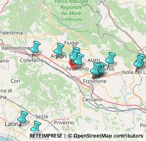 Mappa Via Tofe Vado del Cerro, 03013 Ferentino FR, Italia (15.90857)