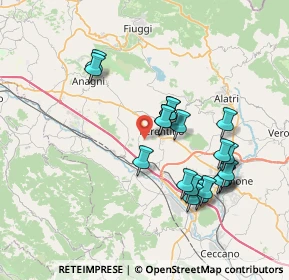 Mappa Via Tofe Vado del Cerro, 03013 Ferentino FR, Italia (7.5365)