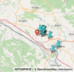 Mappa Via Tofe Vado del Cerro, 03013 Ferentino FR, Italia (3.85583)