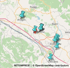 Mappa Via Tofe Vado del Cerro, 03013 Ferentino FR, Italia (7.32667)