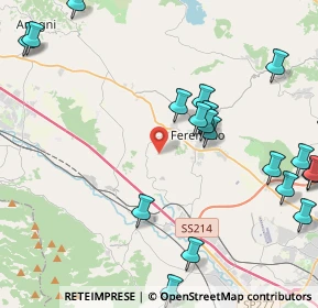 Mappa Via Tofe Vado del Cerro, 03013 Ferentino FR, Italia (5.84)