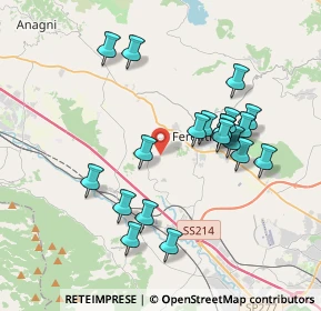 Mappa Via Tofe Vado del Cerro, 03013 Ferentino FR, Italia (3.842)