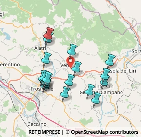 Mappa 03029 Veroli FR, Italia (7.40105)