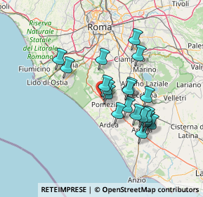 Mappa Via Carlo Poma, 00071 Pomezia RM, Italia (12.2775)