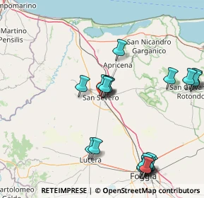 Mappa Via Aurelio Saffi, 71016 San Severo FG, Italia (19.895)