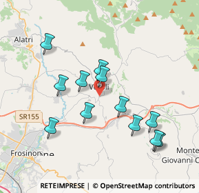 Mappa Via Madonna degli Angeli, 03029 Veroli FR, Italia (3.81333)