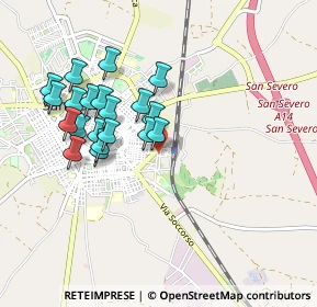 Mappa Via Pacinotti, 71016 San Severo FG, Italia (0.91)