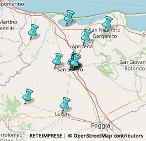 Mappa Via Federico Menabrea, 71016 San Severo FG, Italia (10.63769)