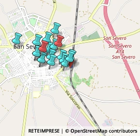 Mappa Via Federico Menabrea, 71016 San Severo FG, Italia (0.73895)