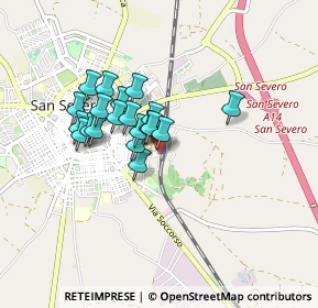 Mappa Via Federico Menabrea, 71016 San Severo FG, Italia (0.6845)