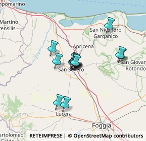 Mappa Via Montello, 71016 San Severo FG, Italia (9.14214)