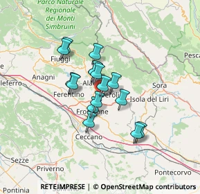 Mappa Frosinone, 03029 Alatri FR, Italia (9.91125)