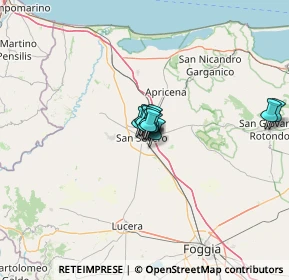 Mappa Via Dalmazia, 71016 San Severo FG, Italia (5.92182)